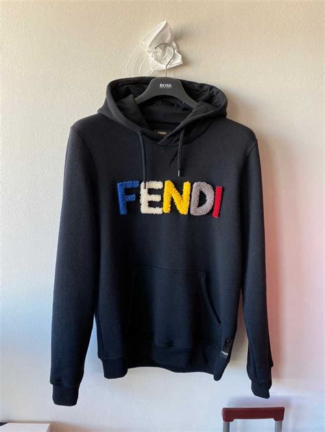 fendi leather hoodie|Fendi hoodie price.